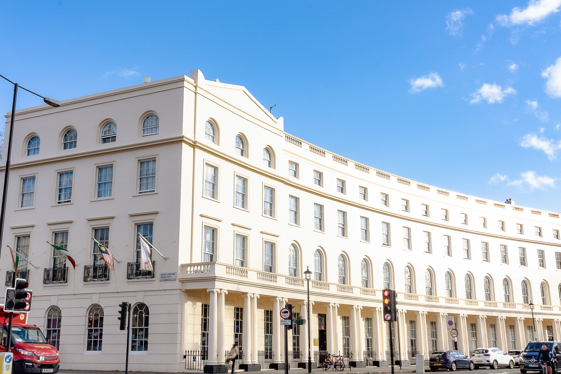 The International Students House on 1 Park Crescent side.